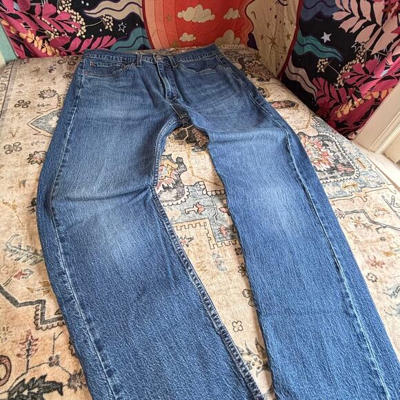 Levi’s 505 Men’s Jeans Straight Leg Denim Size 34 X 30 - Picture 3 of 10